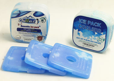 Kundenspezifische blaue harte Plastikeisbeutel für Nahrung 12,2 * 12,2 * 1.2cm