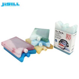 Plastikeisbeutel gefrieren Ziegelstein und Eisbeutel mit Eisgel innerhalb des colorized Eisbeutels des HDPE Material für Dose und scherzen Brotdose