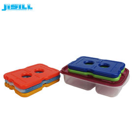 200 g Mini-Lunch-Eis-Packs / Cool Cooler Slim Gel-Eis-Pack mit gedrucktem Logo für gefrorene Lebensmittel