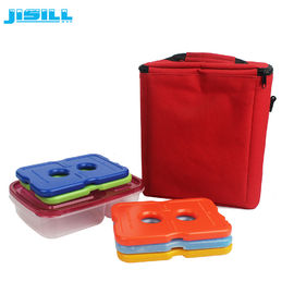 200 g Mini-Lunch-Eis-Packs / Cool Cooler Slim Gel-Eis-Pack mit gedrucktem Logo für gefrorene Lebensmittel