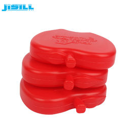 Hocheffiziente wiederverwendbare süße Eisbeutel mit Bpa-freiem Rot-Apfel-Form-Eis für Kühltaschen